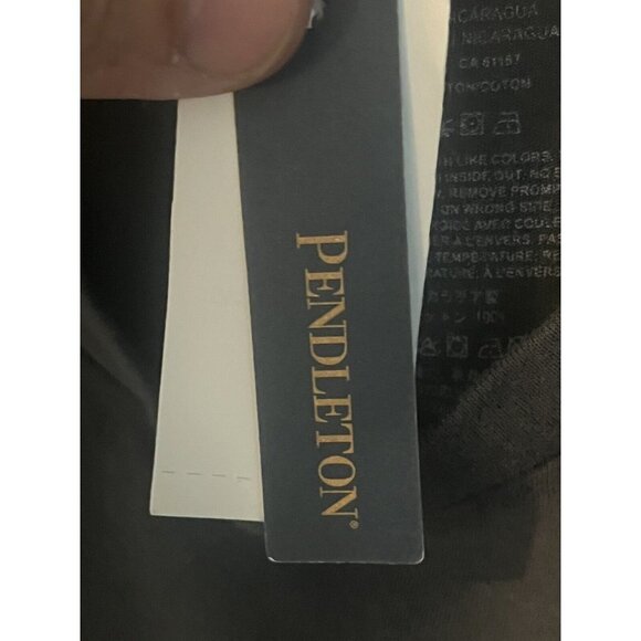 Pendleton Short Sleeve T-Shirt Men's Size Medium Gray 2 Side Graphics Tee NWT - Picture 6 of 10